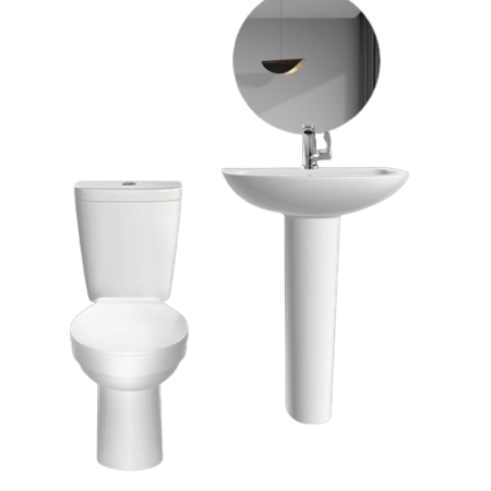 Golden Diamond Milano White Set | Shop Sanitary Wares online